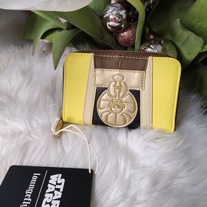 Loungefly Disney Star Wars Luke Skywalker Faux Leather Wallet!